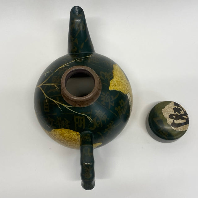 Green-Multi Ceramic Tea Pot