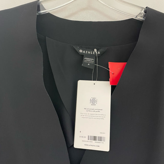 Athleta Women's Size 4-S Black Solid Single Button Jacket
