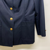 Escada Margaretha Ley Women's Size 40-L Navy Solid Button Down Jacket