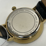 Michael Michael Kors Black Leather Watch
