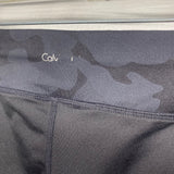 Calvin Klein Performance Size M Women's Black Solid Capri Activewear Pants