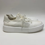 J Sliders Size 7.5 Women's White Cut Out Platform Sneakers Damien