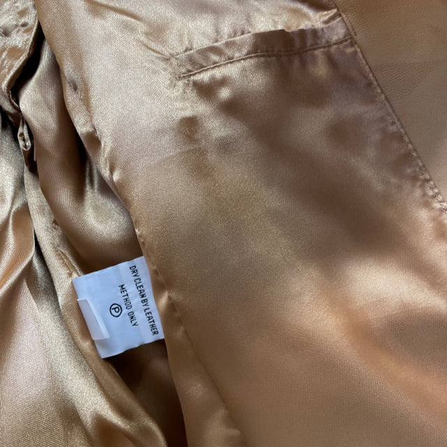 Pamela McCoy Women's Size 1X Tan Solid Button Down Jacket