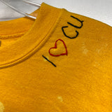 Park Barrett Los Angeles Women's Size M Yellow Tie Dye Crew Neck Fleece