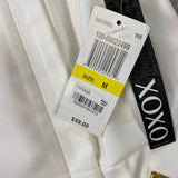 XOXO Women's Size M White Solid Zip Up Vest