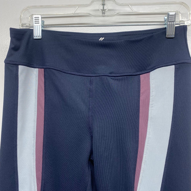 Kyodan Women's Size M Navy-Multicolor Color Block Leggings Activewear Pants  – Treasures Upscale Consignment