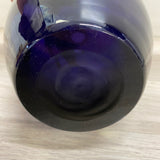 Plum Hand Blown Glass Vase