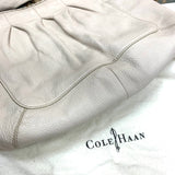 Cole Haan White Pebbled Handbag