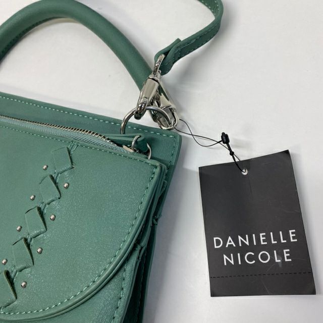 Danielle Nicole Green Studded Faux Leather Handbag