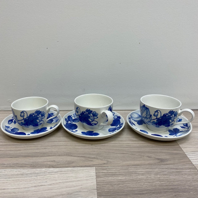 Stoke on Trent 菓器 Portmeirion Stoke on trent white blue Pottery Tea Set – Treasures