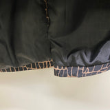 Relativity Women's Size M Black-Tan Pattern Rain Coat