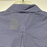 Soft Surroundings Size Xl Women's Blue-White Stripe Button Up Blouse