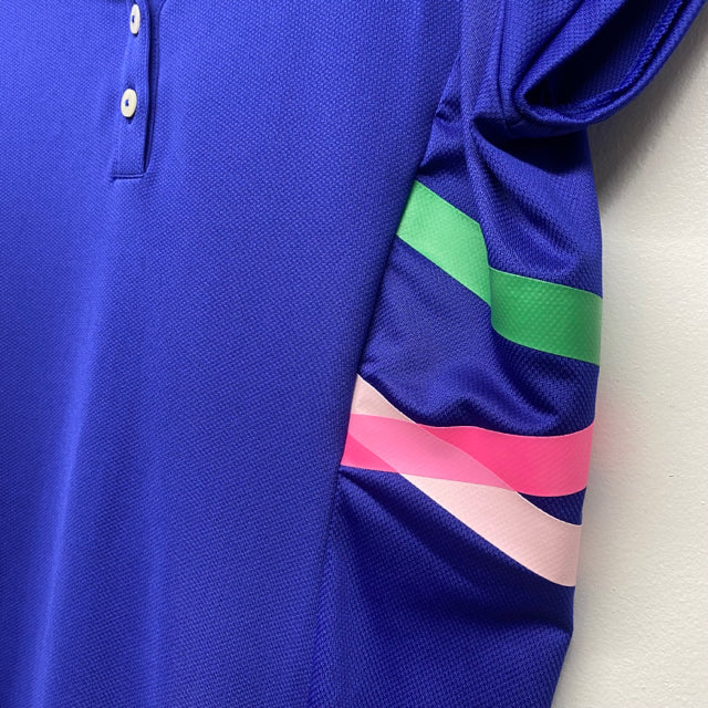 Nike Golf Size S Women's Blue-Multi Polo Activewear Top