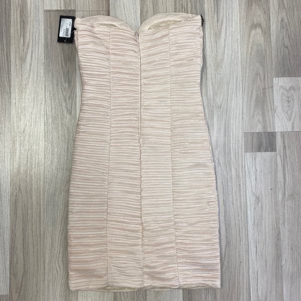 Daisy Women's Size M-L Blush Pleated Fabric Strapless Dress