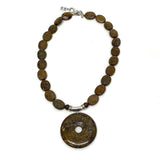 Coldwater Creek Brown Stones Necklace