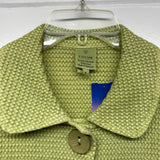 Focus Women's Size S Lime Textured Button Up Jacket