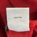 Bobby Jones Red Size L Knit Cotton Blend Textured Men's Men's Long Sleeve Shirt