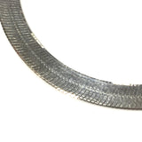 Silver Sterling Silver Flat Snake Bracelet