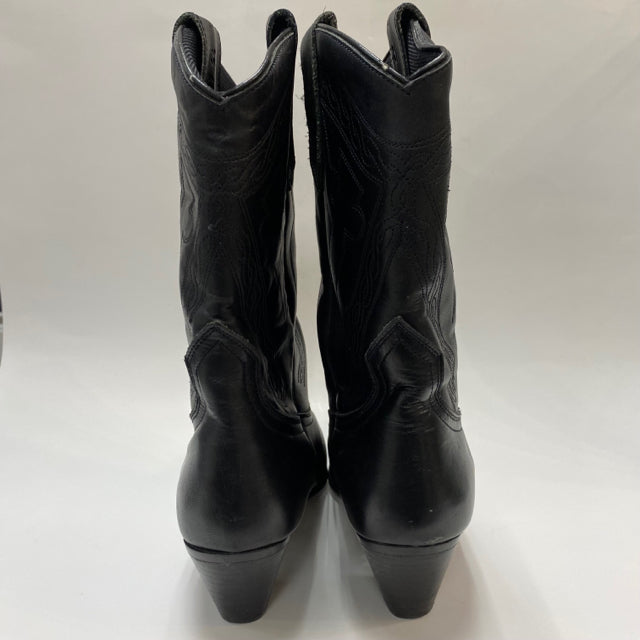Oak Tree Farms Size 8 Women's Black Embroidered Western Boots
