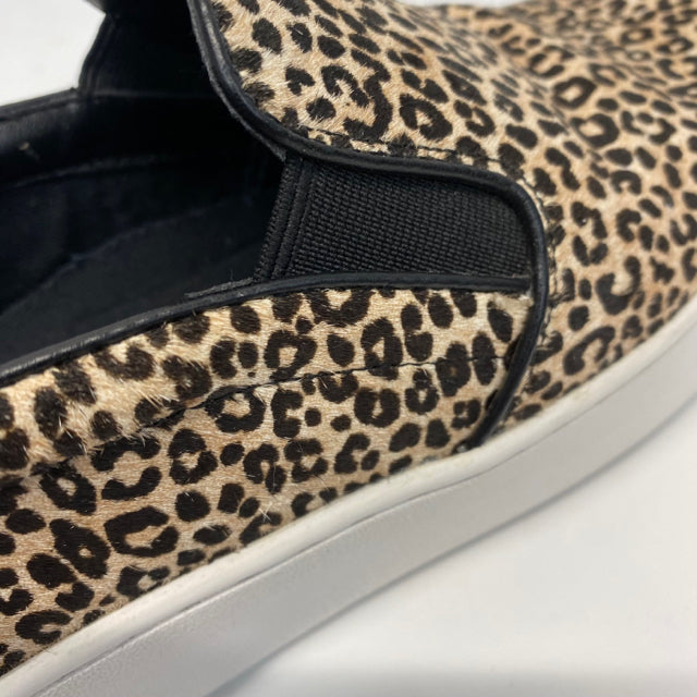 Michael Michael Kors Size 7.5 Women's Black-Tan Animal Print Slip On Shoes