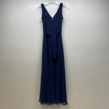 David's Bridal Size XS- 0 Women's Navy Solid Maxi Dress