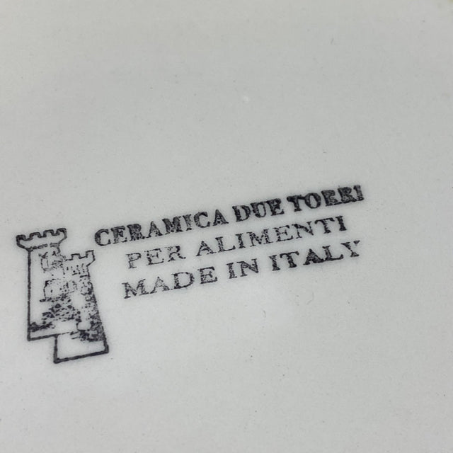 Tan-Multi Square Ceramic Ceramica Due Torri Made in Italy Bowl
