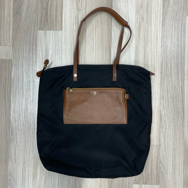 JPK Paris 75 Black Nylon Hobo Handbag