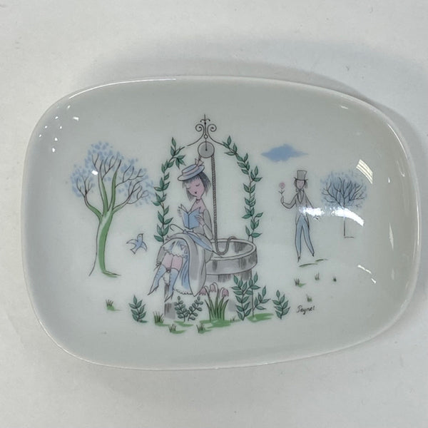 Rosenthal  Porcelain Woman sitting at waterhole Dish