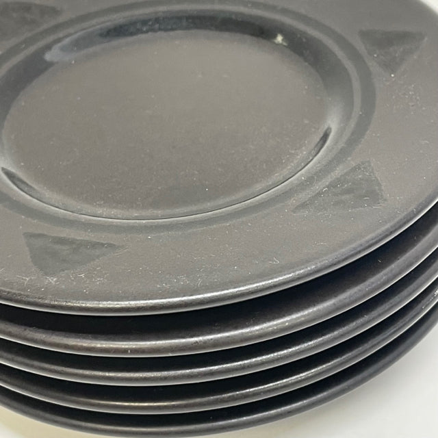 Pfaltzgraff Midnight Sun Black Stoneware Bread Plates