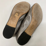 Tory Burch Size 7.5 Women's Silver Solid Ballet Flats Shoes