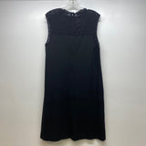 Lafayette 148 Size M Women's Black Solid Shift Dress