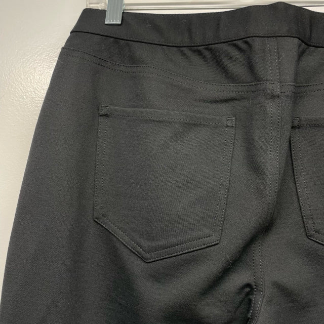 J.Jill Size M- (6-8) Women's Black Solid Pull On Pants