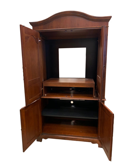 Brown Wood Entertainment Armoire
