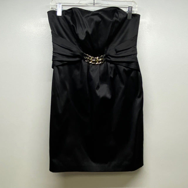 BCBG Generation Size 6-S Black Women's Solid Strapless Dress