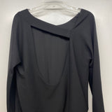 Jay Ahr Intermix Women's Size S Black Solid Long Sleeve Dress