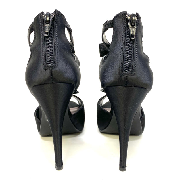 Lulu Townsend Women's Size 7 Black Solid High Heel - Open Toe Shoes