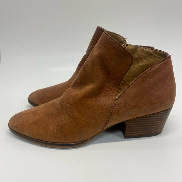 Lucky Brand Size 9.5 Women's Brown Solid Ankle Booties