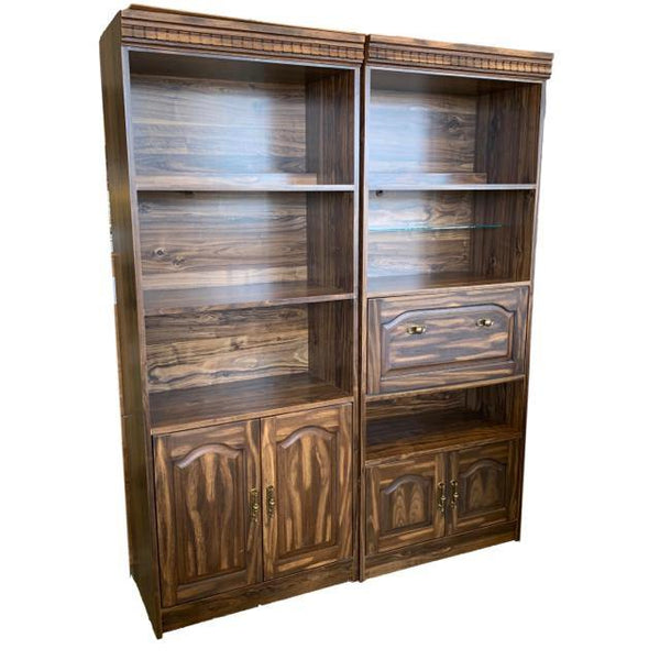 Bookshelves w/ drawer - Treasures Upscale Consignment