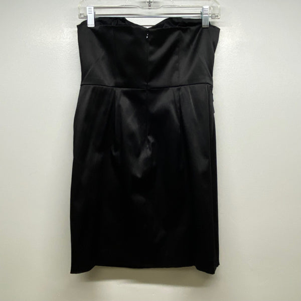 BCBG Generation Size 6-S Black Women's Solid Strapless Dress