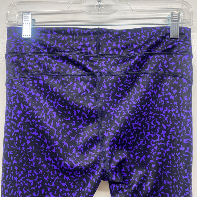 Under Armour Women's Size M Purple-Black Pattern Capri Leggings