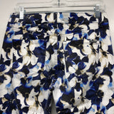 White House Black Market Size 4 Women's Blue-Multi Floral Slim Leg Ankle Jeans