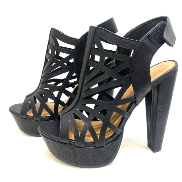 Marco Republic Women's Size 9 Black Strappy Shoes
