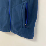 Columbia Women's Size S Blue Solid Zip Mock Neck Vest