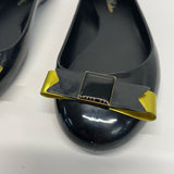 Ted Baker Size 5 Women's Black-Gold Solid Slip On Flats