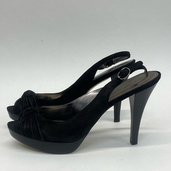 Marc Fisher Size 9 Women's Black Solid Slingback Shoes