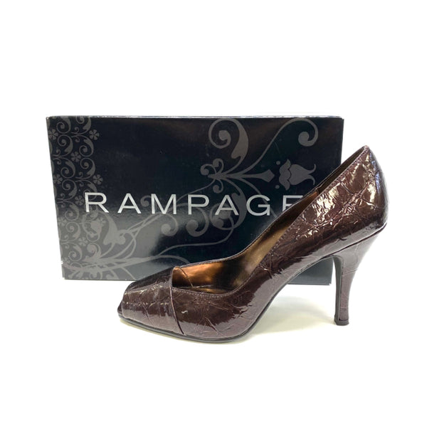 Rampage Size 8.5 Women's Brown Pattern High Heel Shoes