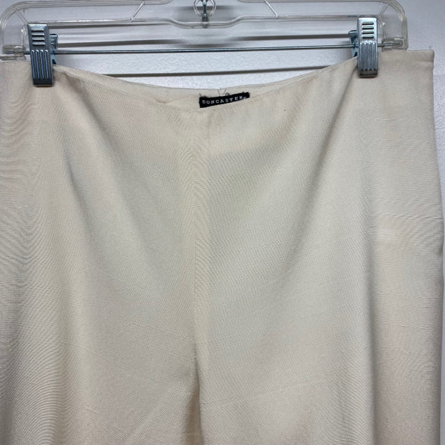 Doncaster Women's Size 10 Cream Solid Flare Hem Pants