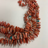 4 strand Spiny Oyster, Heishi and Tourquise beads