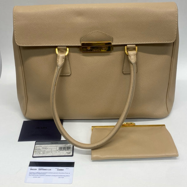 Prada Pattina BN2229 Sabia  Saffiano Lux Handbag