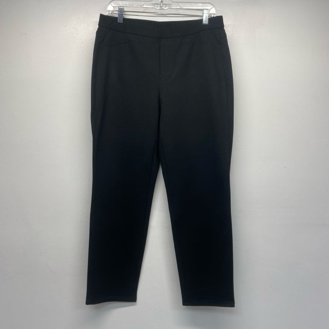 J.Jill Size M- (6-8) Women's Black Solid Pull On Pants